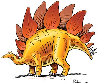 Stegosaurus cartoon